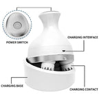 Wireless Scalp Massager with 4 Nodes Waterproof Head and Body Massager
