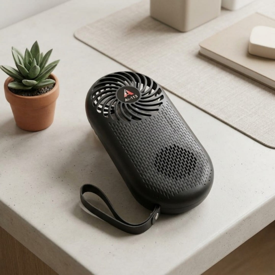 Wireless speaker with built-in cooling fan