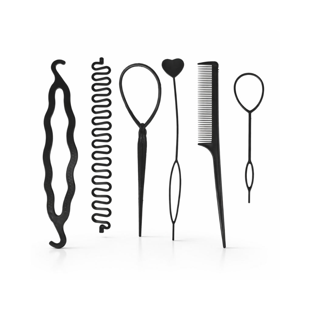 Women Hair Styling Accessories Set, Pack of 6 Hair Tools