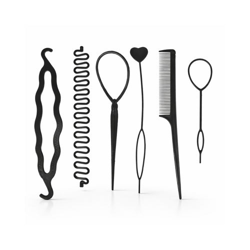 Women Hair Styling Accessories Set, Pack of 6 Hair Tools
