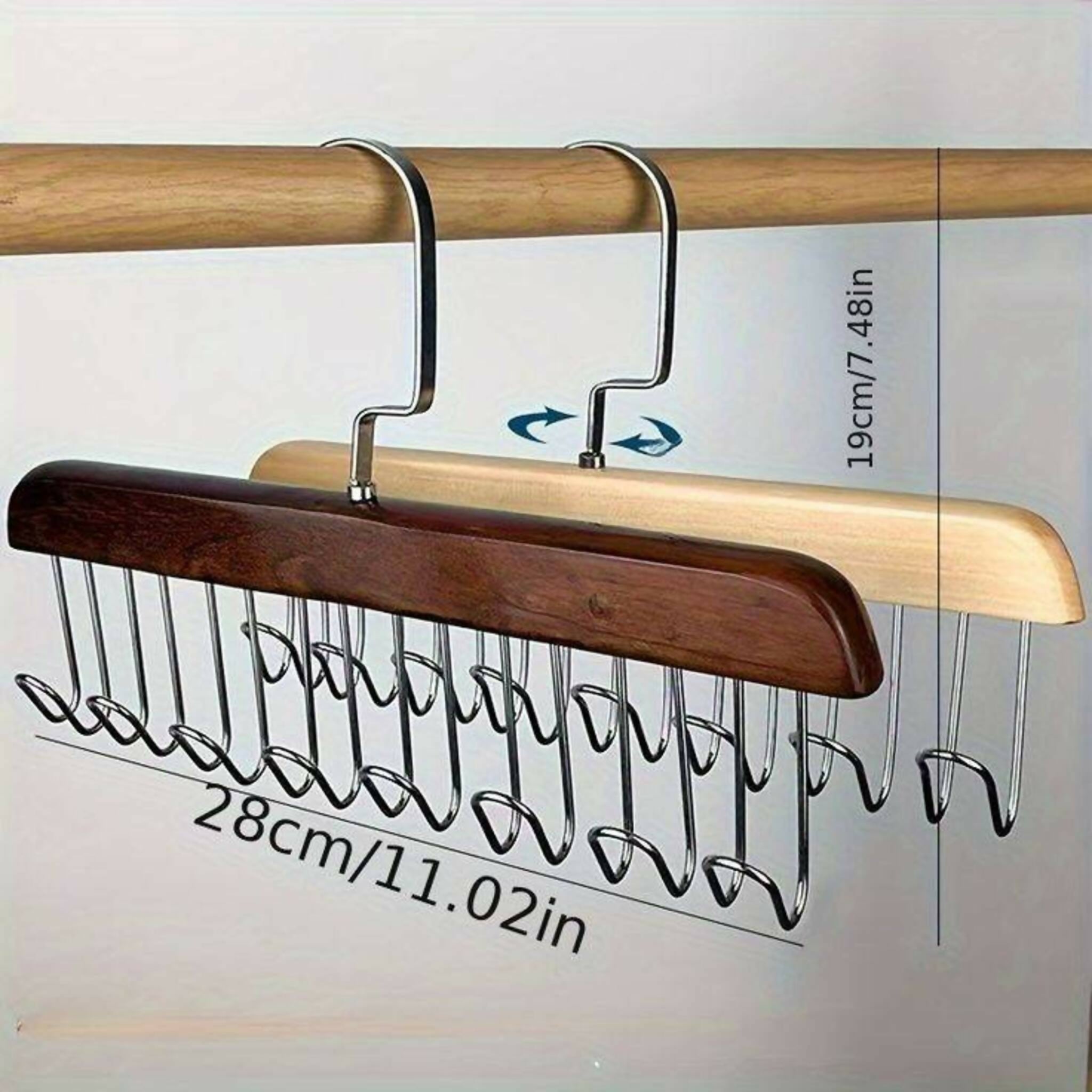 8 Hooks Wooden Clothes Hanger