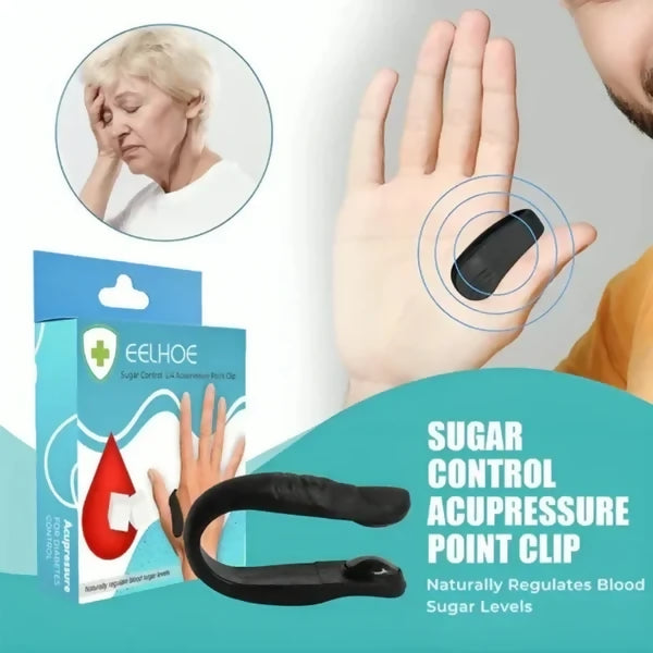 Sugar Control LI4 Acupressure Hand Clip | Stress & Migraine Relief | Random Color