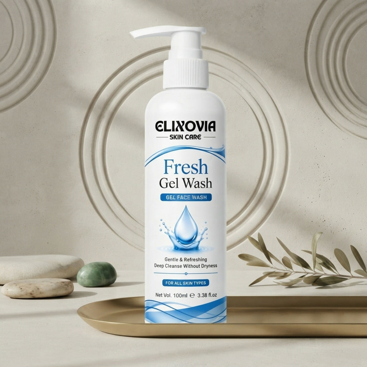Elixovia Fresh Gel Wash – Gentle & Hydrating Bead-Free Face Wash (100ml)