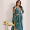 Dress Set, Embroidered Daman Border for Front & Back On Organza