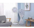 Decorative Fan Cover with Colorful Pattern Design – Dust Protection & Stylish Room Accent .