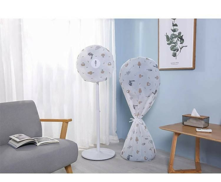Decorative Fan Cover with Colorful Pattern Design – Dust Protection & Stylish Room Accent .