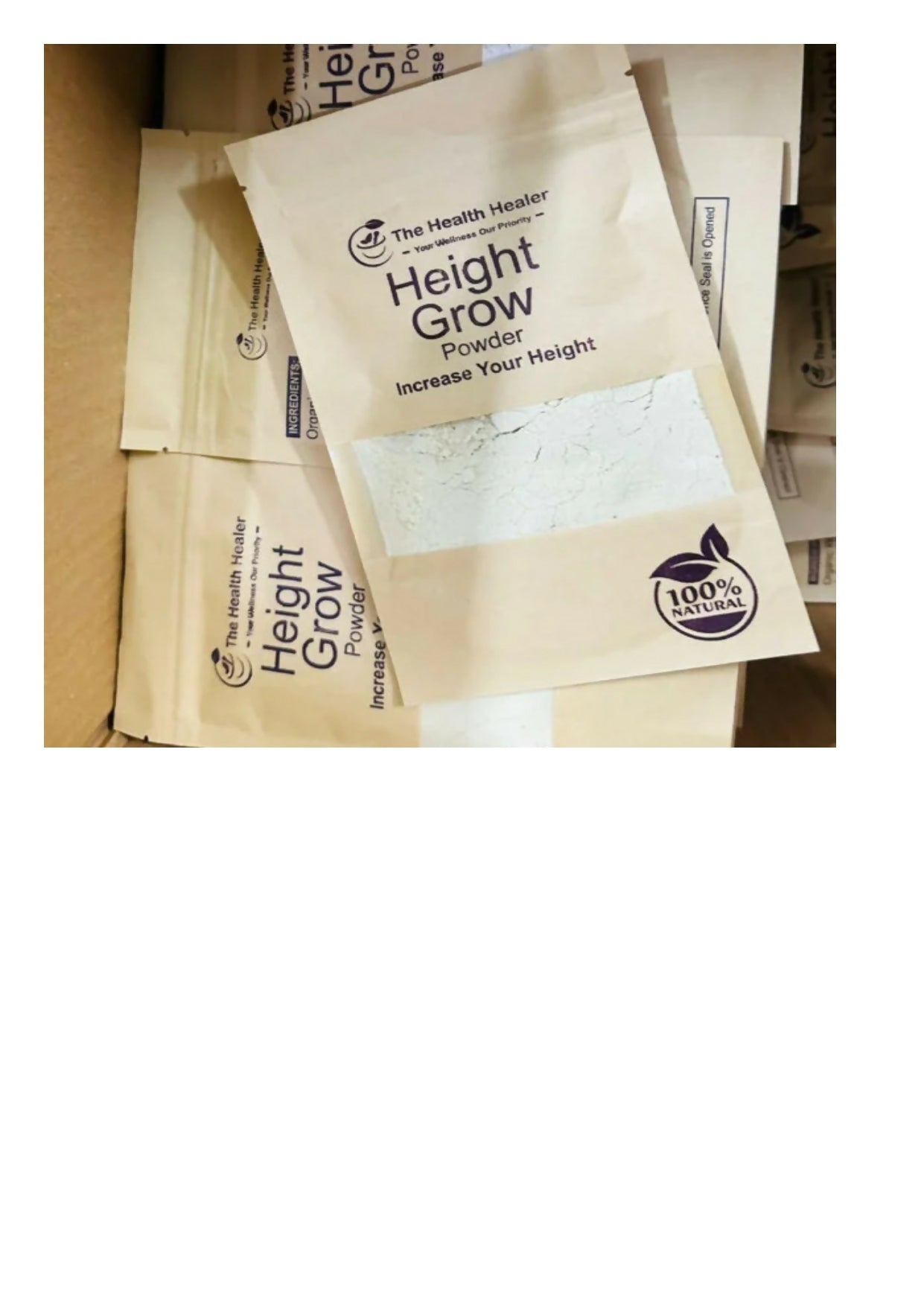 The Health Healer Height Grow Powder Natural Height Increase Supplement For Daily Growth And Wellness – 70g