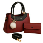 Structured Tote Handbag Collection, Elegant Multi-Color Set