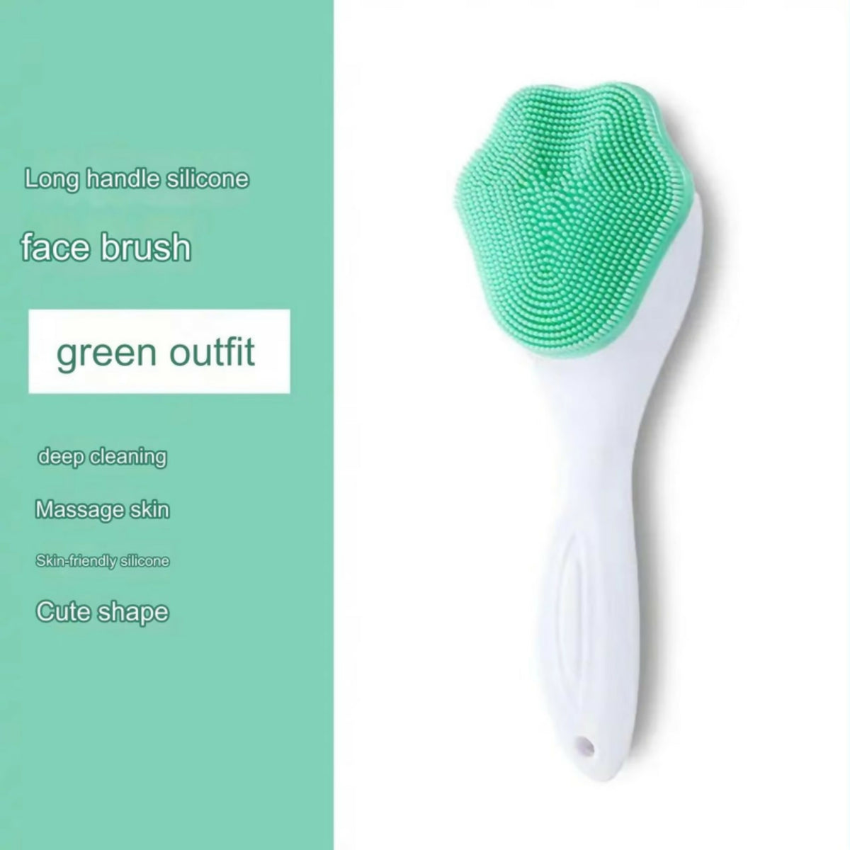 Silicone Face Scrubber Brush – Facial Cleansing & Exfoliating Massager for Blackheads, Soft Bristles, Random Color