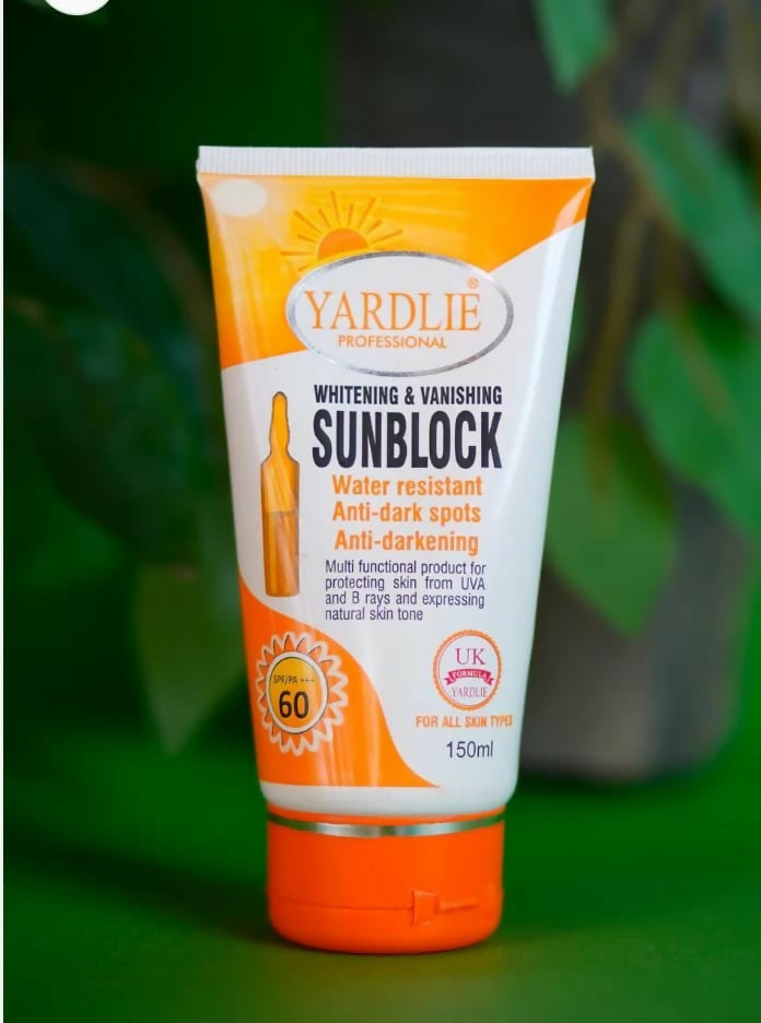 YARDLIE Professional - SPF - 60 WHITENING & VANISHING SUNBLOCK 150ml