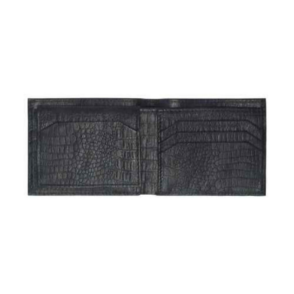 Black Croco Wallet, premium leather, for men’s everyday use