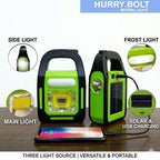 Solar Rechargeable 3-in-1 Emergency Light - Hurry Bolt Portable LED Work Light, Torch & Power Bank - Image 2Solar Rechargeable 3-in-1 Emergency Light - Hurry Bolt Portable LED Work Light, Torch & Power Bank - Image 3Solar Rechargeable 3-in-1 Emergency Lig