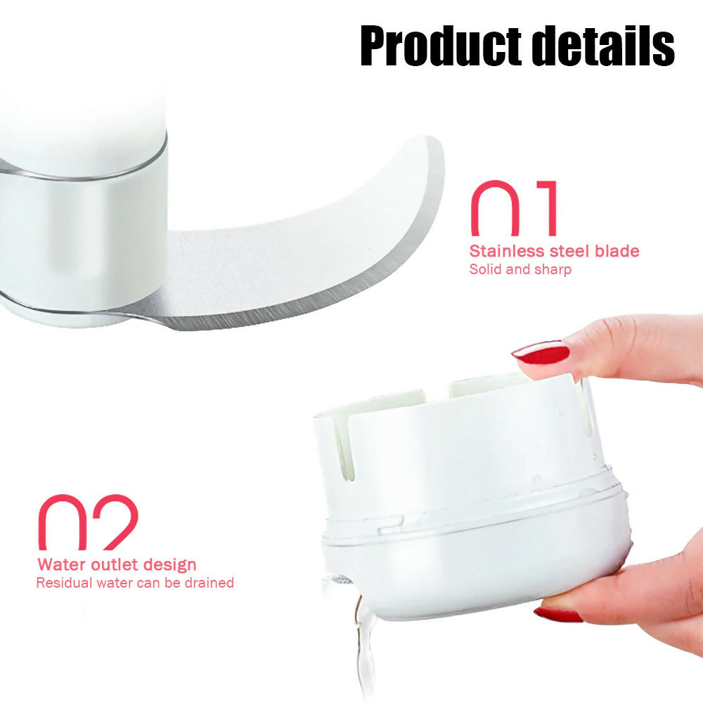 (pack of 2 ) Combo deal Garlic Tool + Mini Chopper Grinding Crusher Chopper Kitchen Gadget