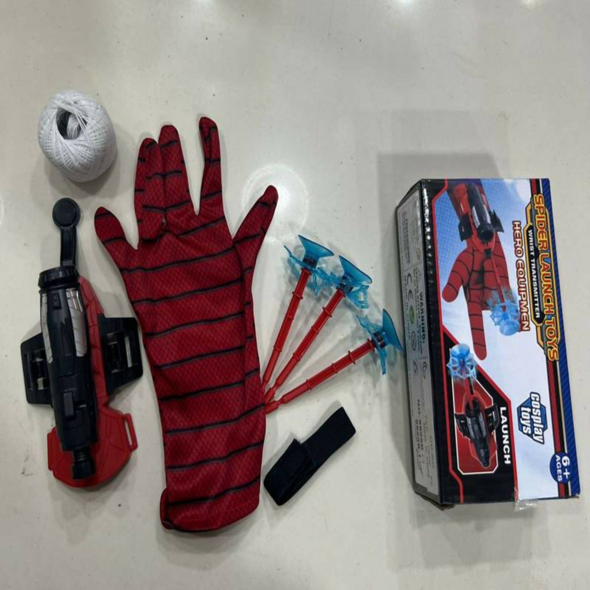 Spider-Man Web Dart Shooter for Kids | Spider Launcher Toy with or Without Gloves