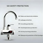 Instant Hot Water Tap, Electric Tankless Heater, Fast Heating for Kitchen