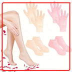 Silicone Moisturizing Socks Set for Dry Cracked Heels and Feets