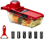 10 in 1 mandiline slicer vegetable cutter with stainless steel Blade manual potato peeler carrot cheese Grater Dices kitchen tool