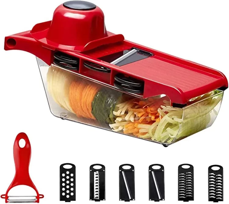 10 in 1 mandiline slicer vegetable cutter with stainless steel Blade manual potato peeler carrot cheese Grater Dices kitchen tool