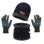 Premium Knitted Beanie Cap, Neck Gaiter & Gloves, for Winter Essentials