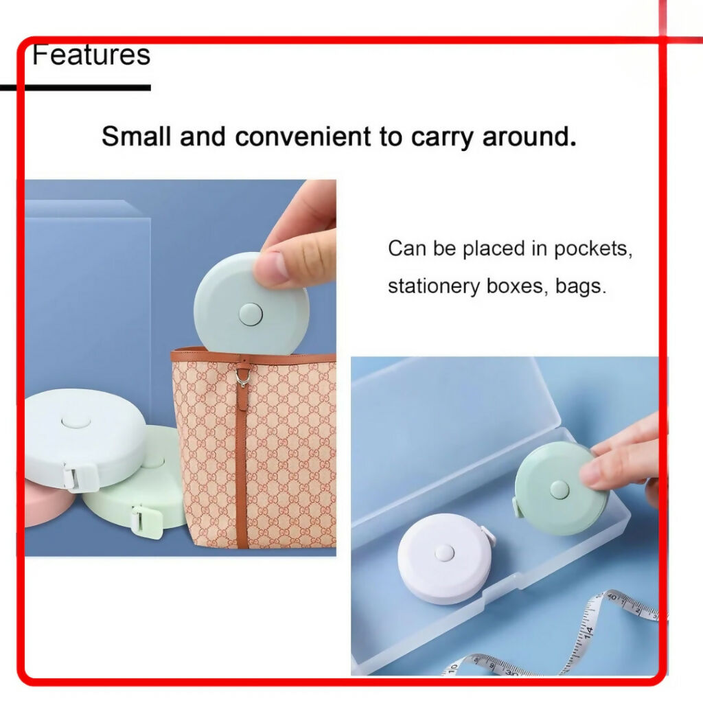 Portable Mini Tape Measure 1.5cm/60inch