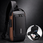 Premium Anti-Theft Sling Bag with Password Lock – High-Capacity