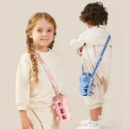 School Bus Kids Water Bottle 600ml | Leak-Proof ABS Bottle with Strap