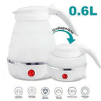 Fast Water Boiling 600 Ml Portable Kettle Travel Kettle Foods Boils Quickly Silicone Small Collapsible Foldable Electric Sports Bottle (Random Color)