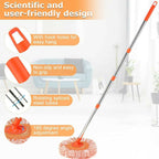 Long-Handle Telescopic Cleaning Mop – 360° Rotating