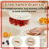 2-in-1 Drainer & Strainer Basket, Foldable Washing Bowl