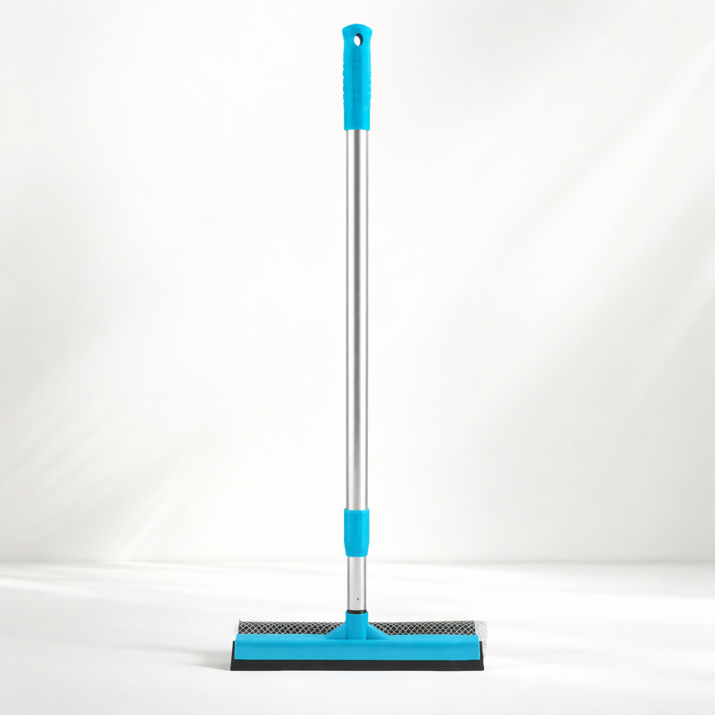 Royal 2-in-1 Window Squeegee with Aluminium Rod Handle – Glass Cleaning Wiper