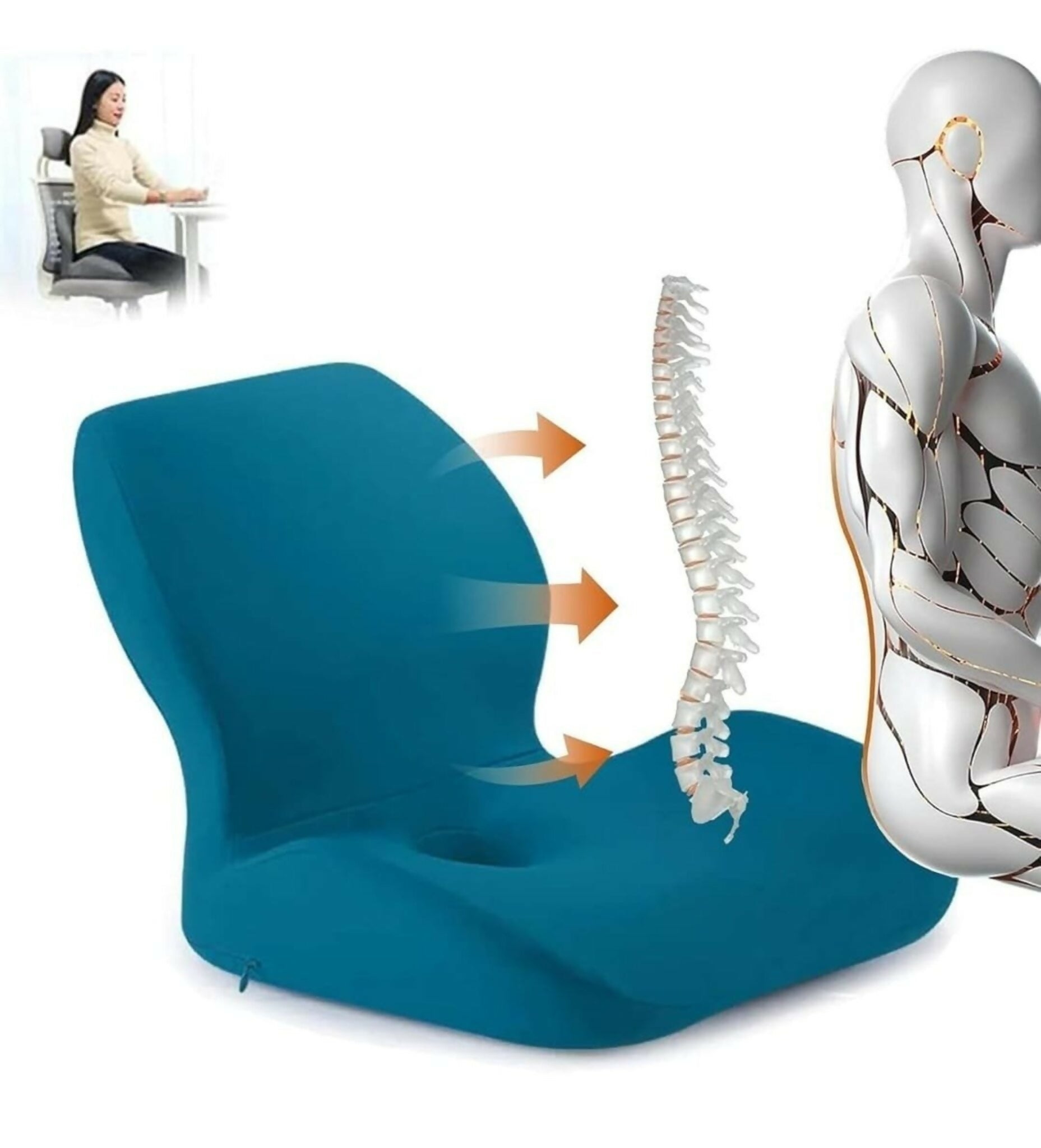 Ergonomic Lumbar Support Cushion