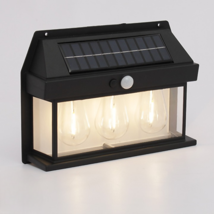 Solar Interaction eall Lamp outdoor Motion Sensor Light Solar Powered LED wall Light waterproof .