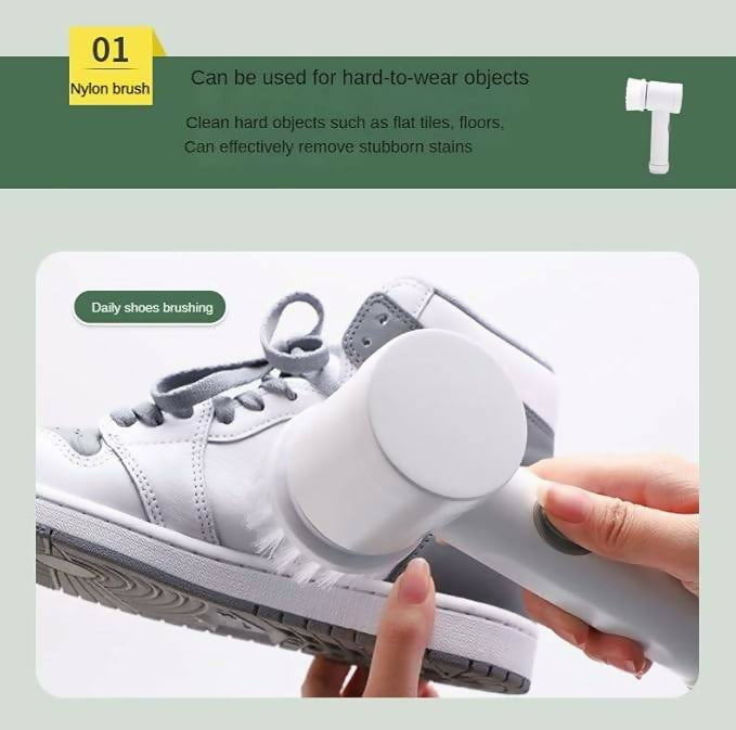 Magic Brush Wireless Battery Cleaning Brush Bathtub Tile Professional Cleaning Brush Rechargeable