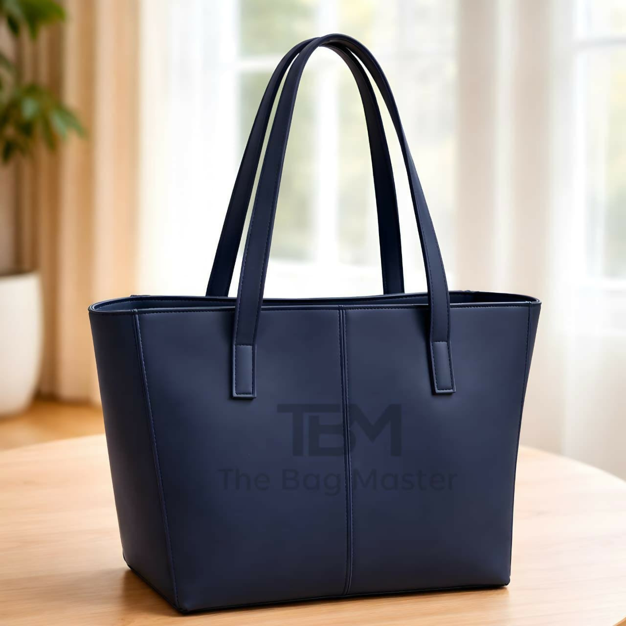 TBM The Bag Master Tote Bags Stylish Durable And Spacious Design For Everyday Carry And Convenience - Black | Blue | Brown | Dark Brown | Maroon