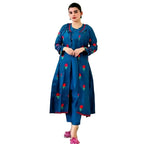 Silk Fancy Gown 3pc, Embroidered Silk Dress, for Women
