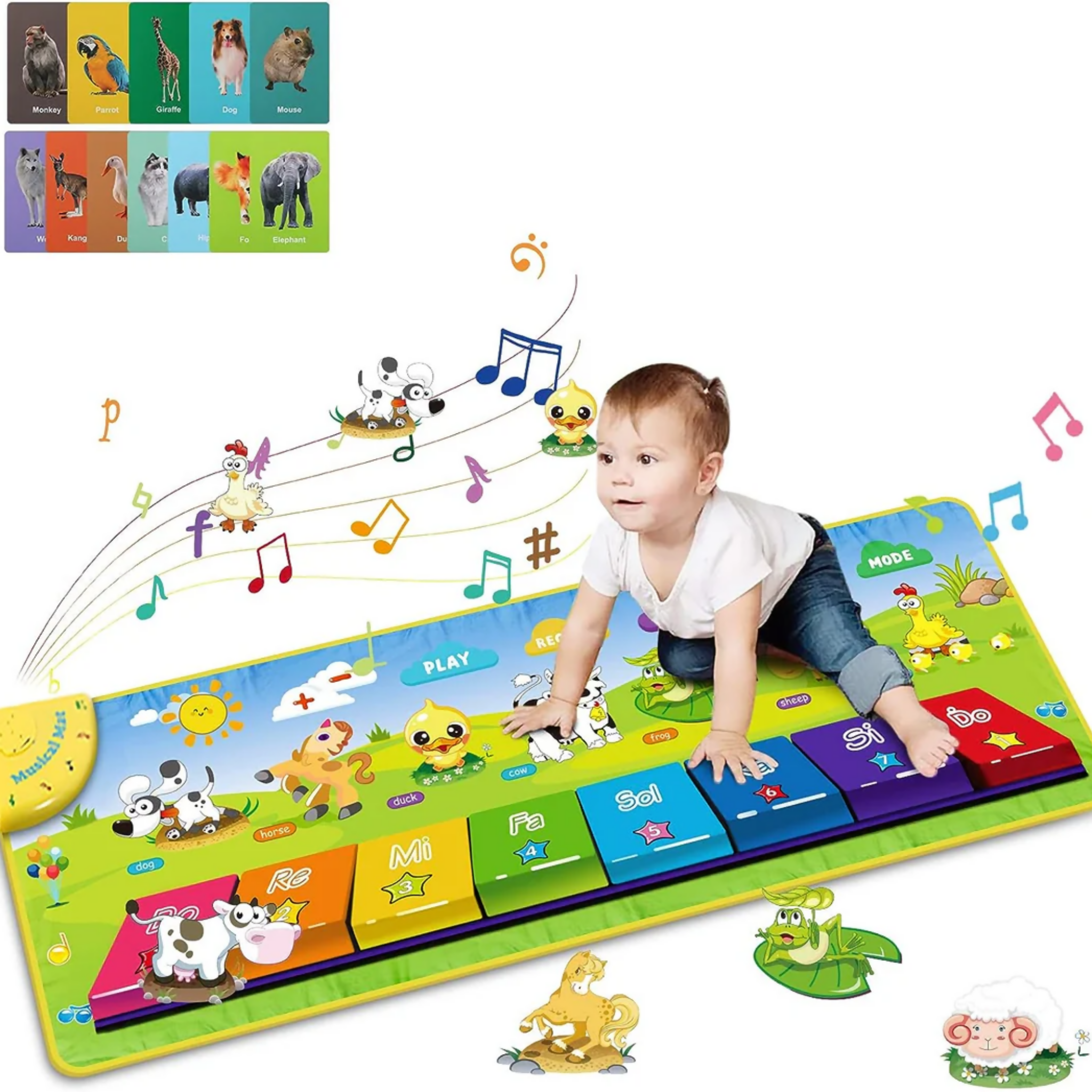 Piano Educational Playmat, Musical Learning Fun, for Kids'