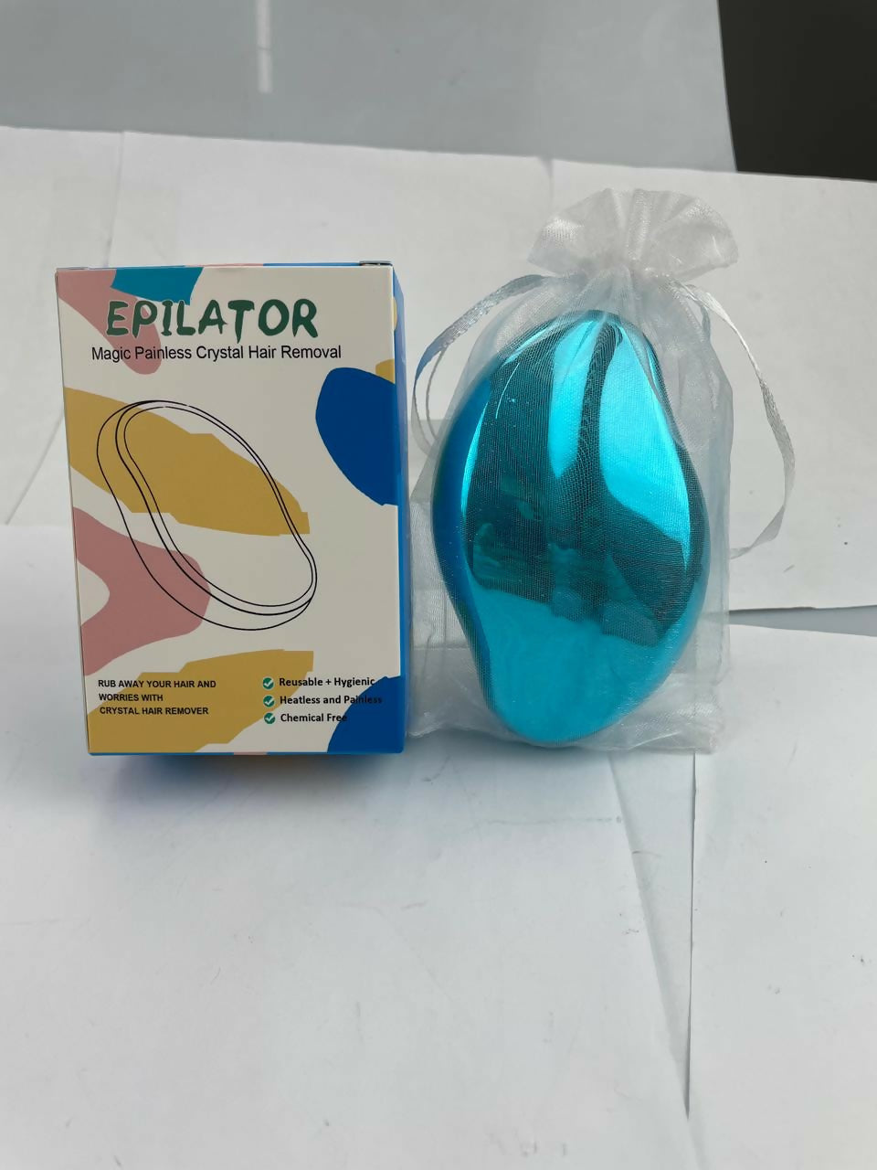 Bleame Crystal Hair Eraser – Painless Exfoliation Hair Removal Tool For Arms Legs Back – Apply To Any Part Of The Body – China (random Color)Without Box