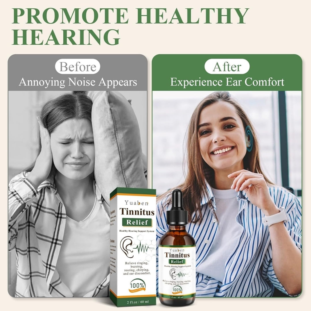 Yuaben Ear Care Drops, Daily Hearing Support Solution - 60ml