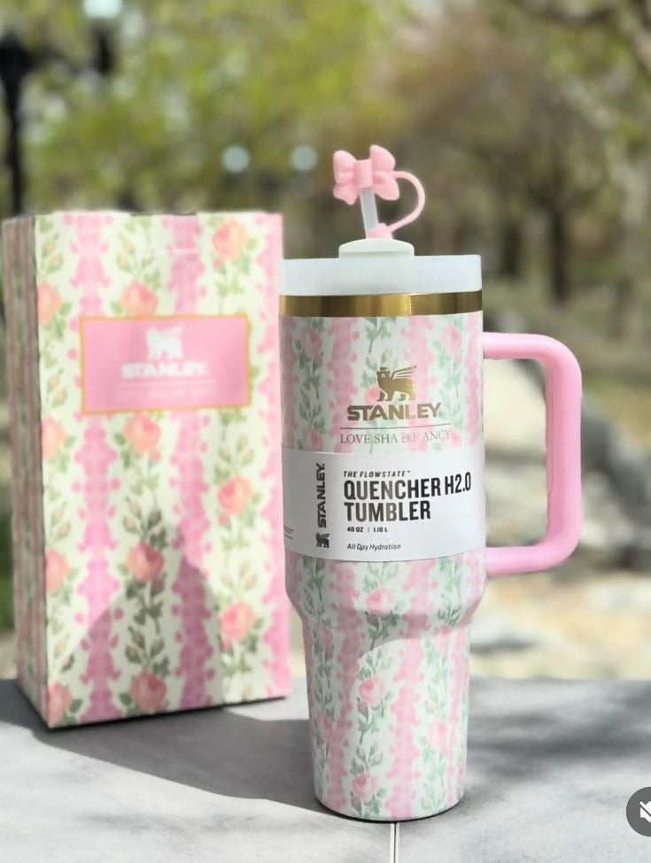 Stanley Printed Tumbler 40oz | Blue Flower