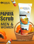 Jessica Exfoliating with Whitening Papaya Scrub Face Wash