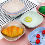 Pack of 10 Durable Plastic Plates – Reusable Dining & Serving Plates Set | Kitchen Tableware | Random Color