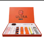 7 in 1 Ultra Smart Watch | 2.0" LCD | 7 Premium Straps | Bluetooth Calling | Wireless Charging | Heart Rate, GPS & Sleep Tracker - Multicolor Strap (Random Box)