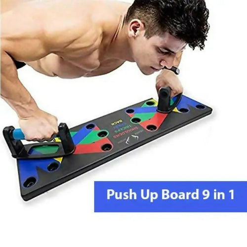 9 IN 1 Push Up Rack Board System Compraehensive Fitness Exercise Workout Pushup Stands