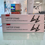 Premium Aluminum Foldable Laptop Stand | Sturdy, Adjustable, Portable | Silver & Black Smart Laptop Stand