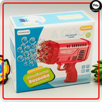 Bazooka Bubble Gun – 36-Hole Electric Bubble Blaster with Lights for Kids