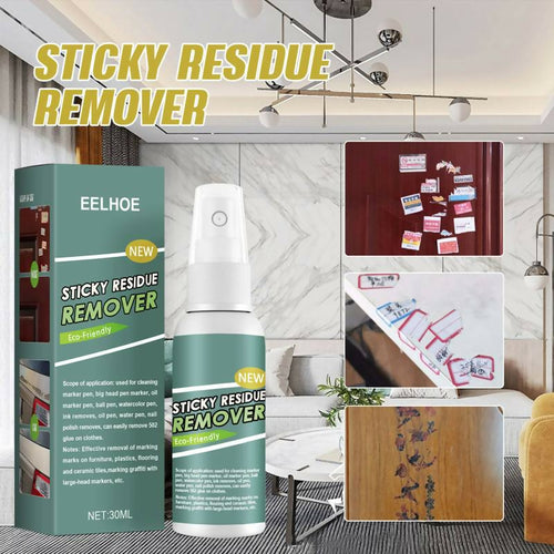 Sticky stuff Remover Gel spray , Portable surface safe Adhesive Remover , Ideal for sticky stains such as Bubblegum , Adhesive , Tape , Label Residue (30ML)