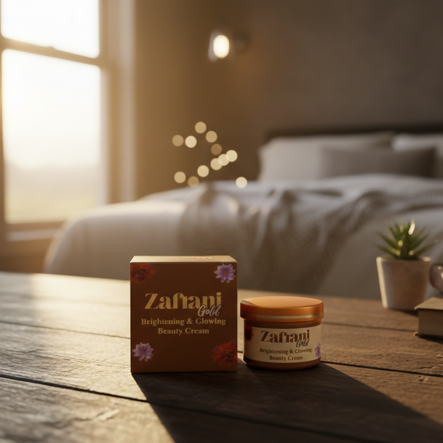 Zafrani Gold Brightening & Glowing Beauty Cream | 100g | Radiant Skin | Premium Skincare