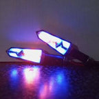 Bike Indicator HeartBeat Running Style With LAVA DRL Yellow-White/Yellow-Red/Yellow-Blue | Fancy Universal Indicator For Motorcycle | Heartbeat Indicator | Mini Fancy Indicator for Bike – 2 Pcs