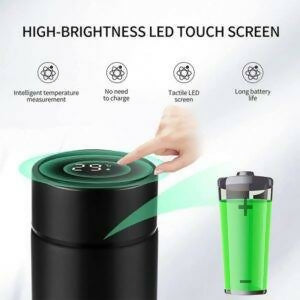 Temperature Display Vacuum Insulated Water Bottle Thermo Flask Made of Premium Stainless Steel Coffee Cup (Random Color)