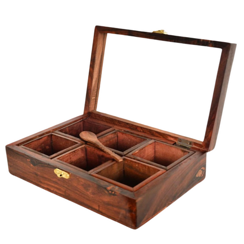 Wooden Masala Box